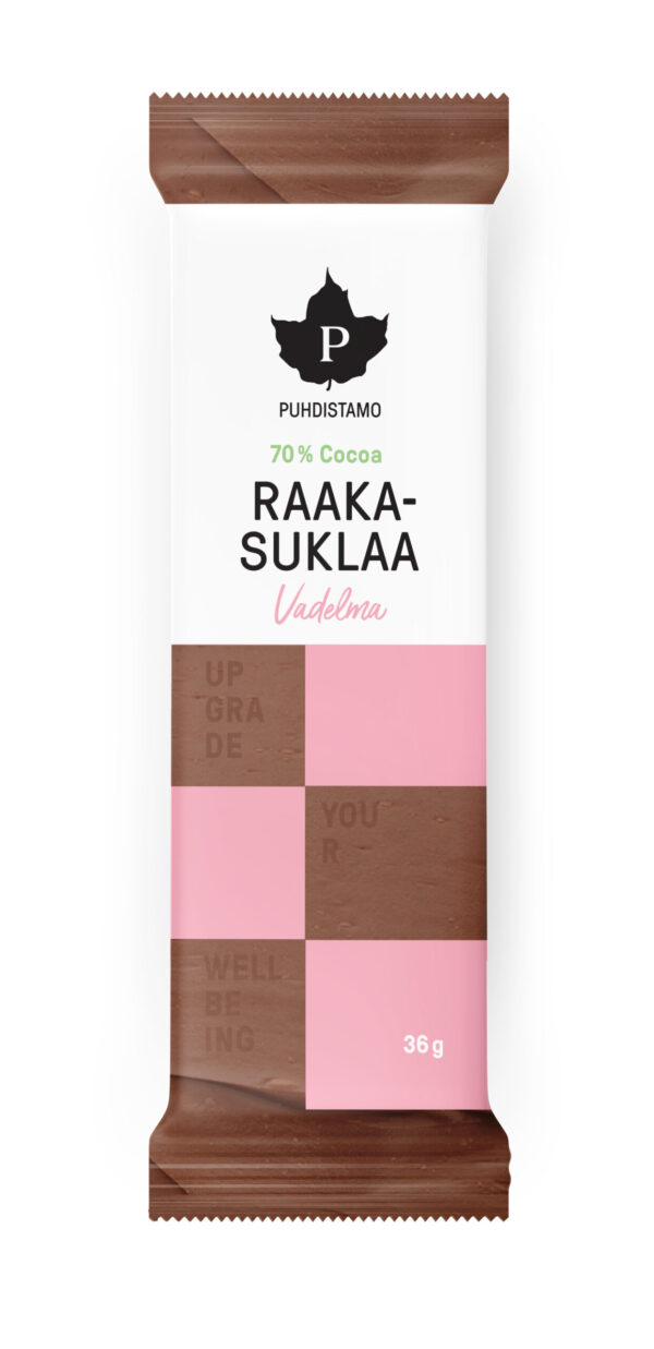 Raakasuklaa vadelma